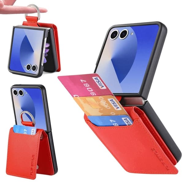 Samsung Galaxy Z Flip7 5G Case with ring holder - Orange