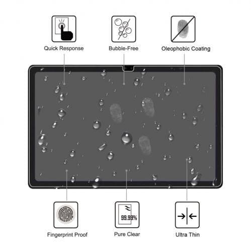 Heltäckande Skärmskydd Härdat Glas för Samsung Galaxy Tab A7 10.4" Svart