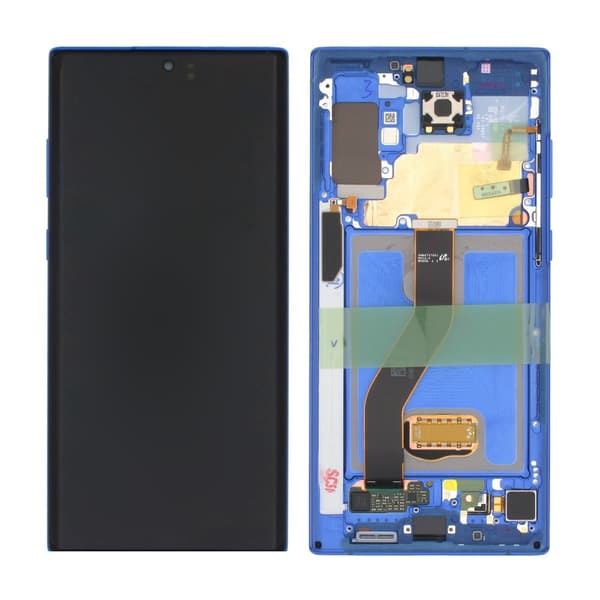 Samsung Galaxy Note 10 Plus 5G (SM-N975F) Skärm med LCD Display Original - Blå