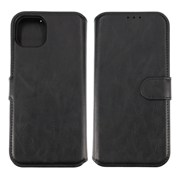 iPhone 15 Plus Plånboksfodral Magnet Rvelon - Svart