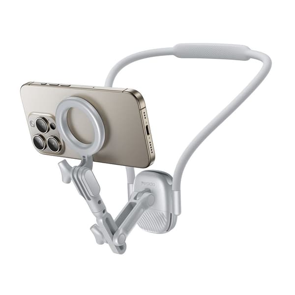 Yesido C332 Magnetic Neck Strap Holder for Smartphone/Action Camera - White