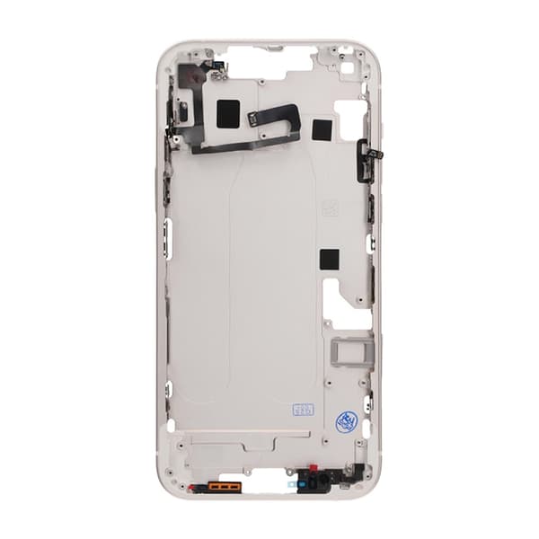 iPhone 14 Plus Back Cover Middle Frame OEM White With Small Parts