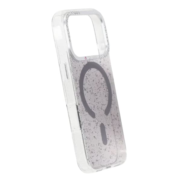 Glitter Skal MagSafe och Diamanter för iPhone 17 Pro Max - Svart