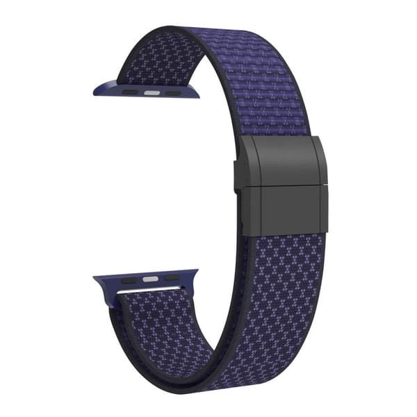 Apple Watch 49/46/44/42mm Nylon Watch Strap Magnetic Closure - Dark Blue