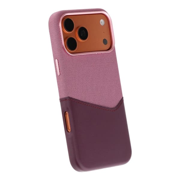 Magnetiskt Mobilskal med Läder Korthållare till iPhone 17 Pro och 18 Pro - Lila