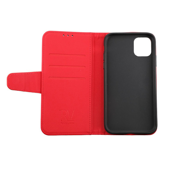 iPhone 11 Plånboksfodral Extra Kortfack Rvelon - Röd