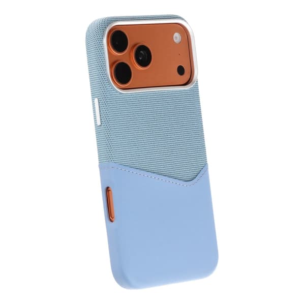 Magnetiskt Mobilskal med Läder Korthållare till iPhone 17 Pro och 18 Pro - Blå