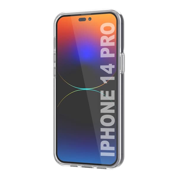 iPhone 14 Pro Mobile Case with Card Holder TPU Rvelon - Transparent