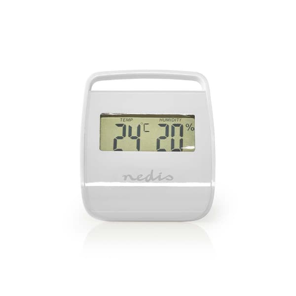 Nedis Inomhustermometer - Vit Svart