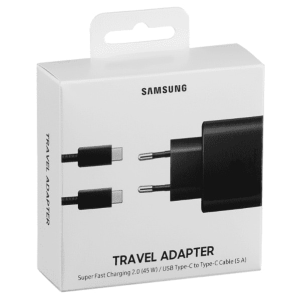 Original Samsung PD 45W USB-C Väggladdare - Svart