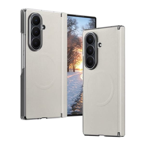 MagSafe Case PU-leather Samsung Galaxy Z Fold8 Ultra - Beige