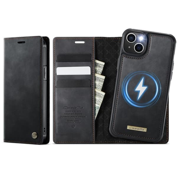 CASEME iPhone 13 Wallet Cover MagSafe/RFID Blocking - Black