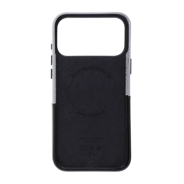 Dual-Tone Leather Card Holder Magnetic Phone Case For iPhone 17 Pro/18 Pro Black