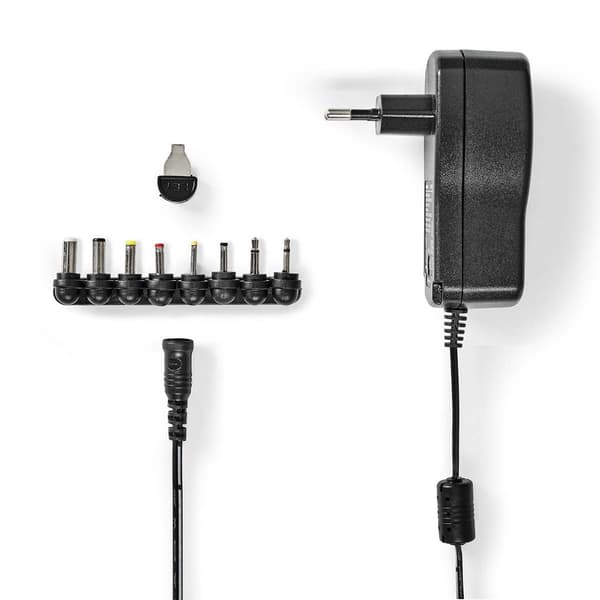 Nedis Universal Power Adapter, 8 plug(s) - Black