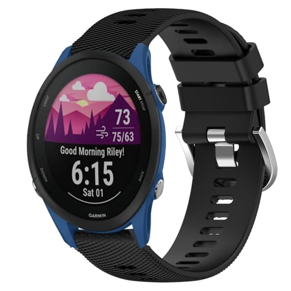 Garmin Forerunner 255S Silicone Watch Band - Black