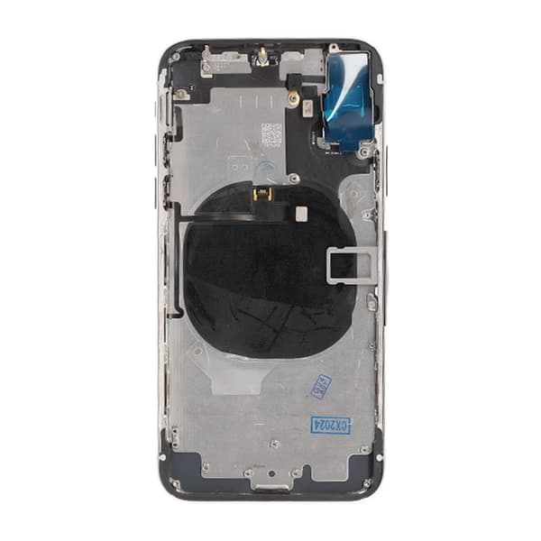 iPhone X Back Cover with Full Frame Premium - Silver