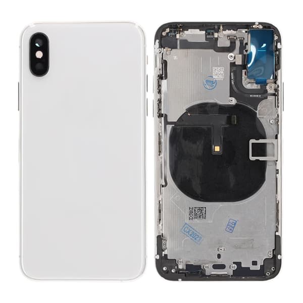 iPhone XS Back Cover with Full Frame Premium - Silver