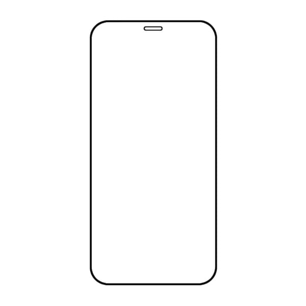 Screen Protector iPhone 12/12 Pro - 2.5D High Aluminum Tempered Glass RV- Bulk with frame -20 pcs