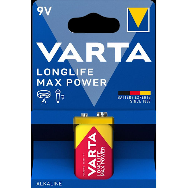 VARTA Longlife Max Power 9V battery