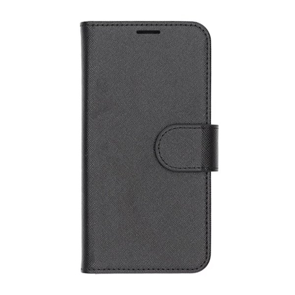 Flip Stand Leather Wallet Case For Samsung A16 Black