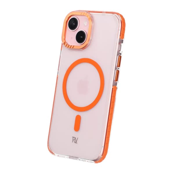 iPhone 15 Rvelon Mobile Case Magnet Reinforced - Orange
