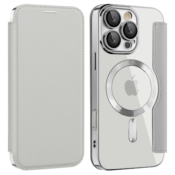 iPhone 16 Pro Cover with card slots - Silver