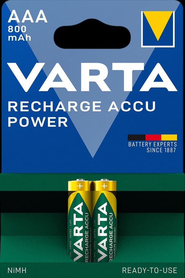 VARTA Recharge Accu Power AAA battery 800 mAh, 2-pack