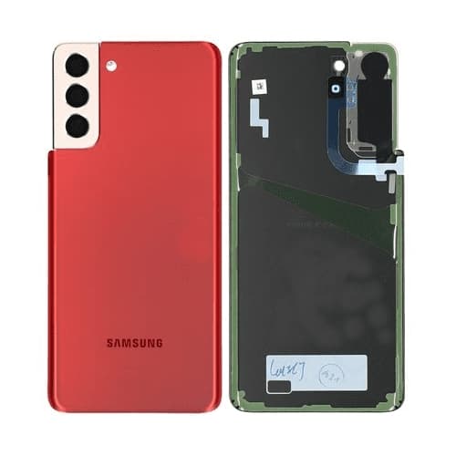 Samsung Galaxy S21 Plus 5G Baksida Med Tejp - Phantom Red Svart