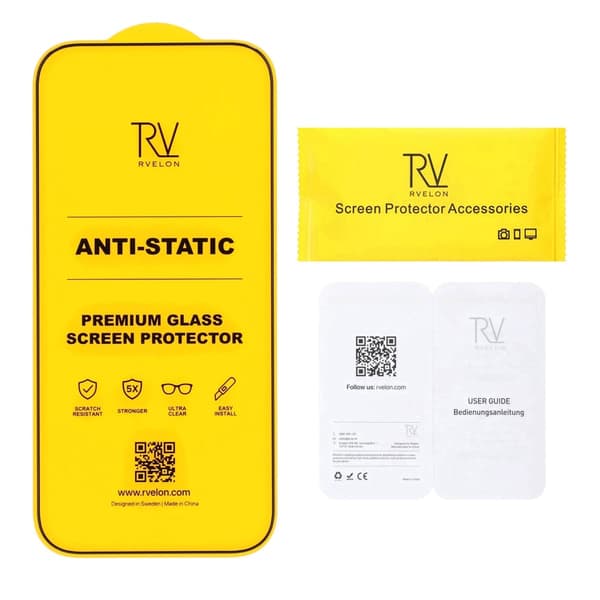 Screen Protector for iPhone 16 Pro /17 – 2.5D High Aluminum Tempered Glass RV Bulk no frame