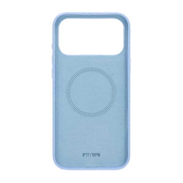 Crystal Grain Full Wrap Magnetic PU Leather Case For iPhone 17 Pro Max/18 Pro Max Blue