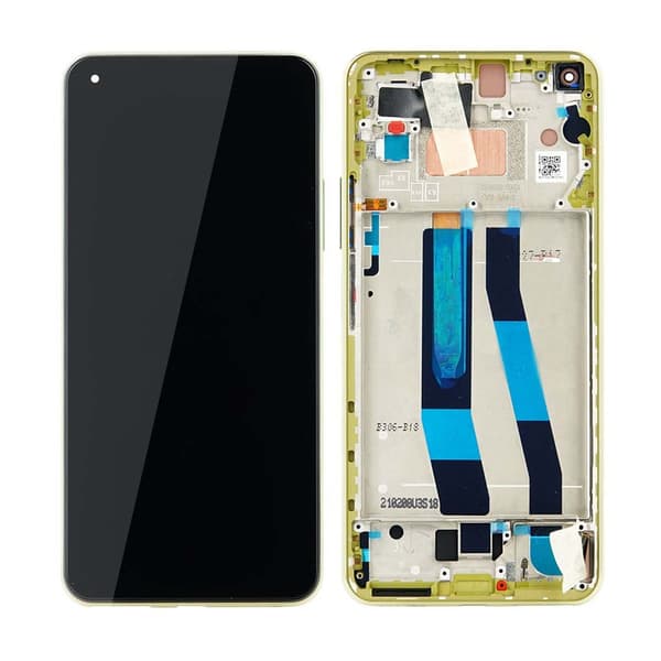Xiaomi Mi 11 Lite 5G - LCD Display + Touch Screen + Frame - Citrus Yellow (Service Pack)
