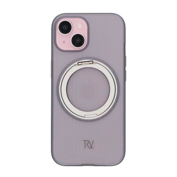 iPhone 15 Rvelon Case Rotating Magnet Stand - Gray