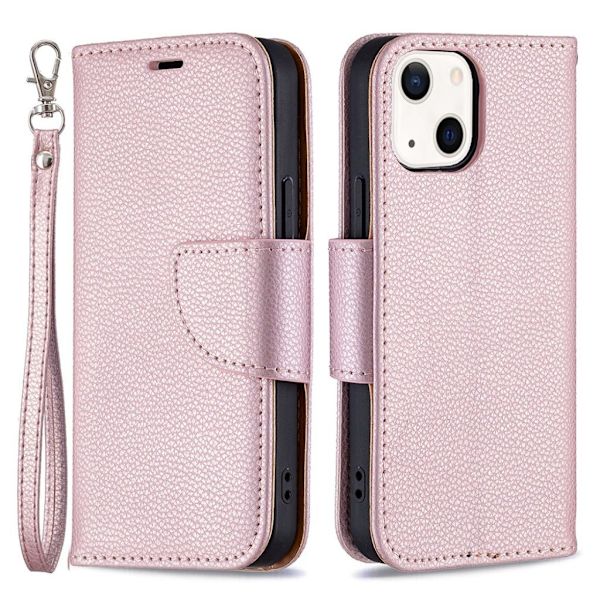 iPhone 13 Mini cover with strap - Rose gold