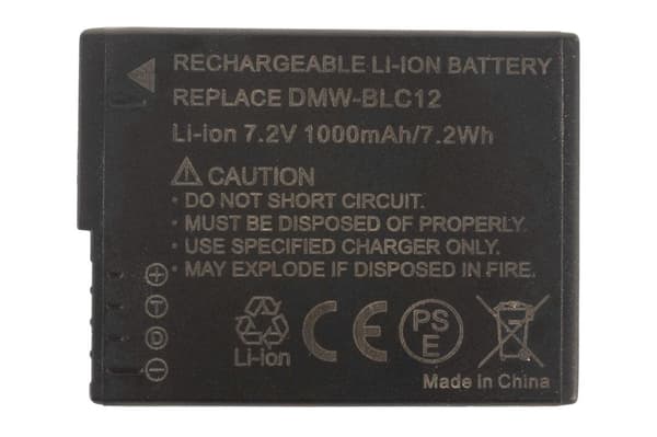 Battery for DMW-BLC12 replacement battery