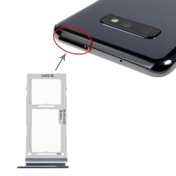 Samsung Galaxy S10e SIM- och microSD-korthållare Prism Black
