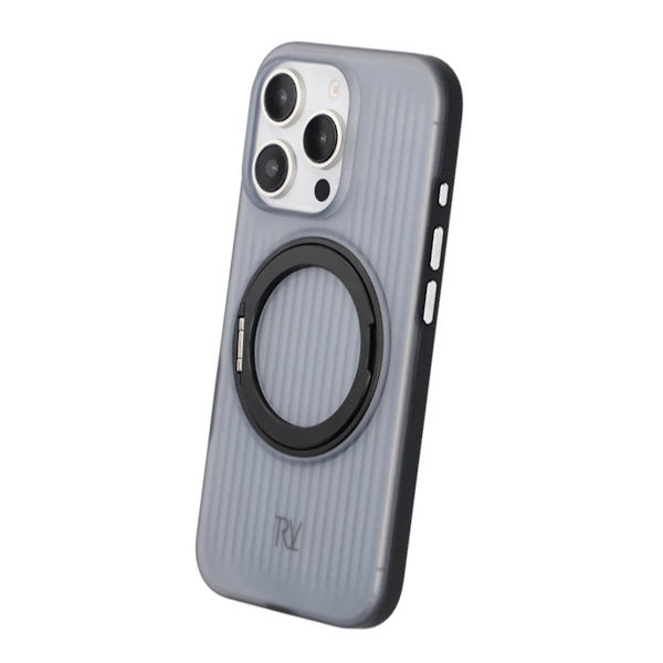 iPhone 16 Pro Max Rvelon Case Rotating Magnet Stand - Black