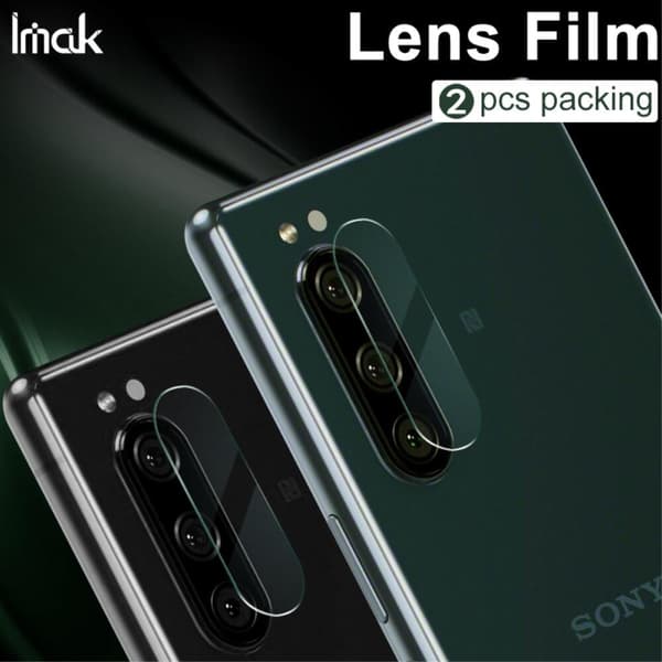 IMAK Kameralinsskydd för Sony Xperia 5 - 2-pack Svart