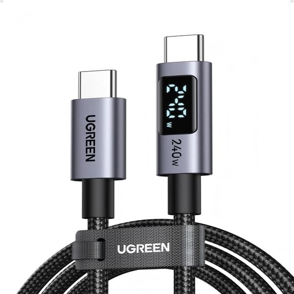 UGREEN USB-C to USB-C PD Fast Charging Cable 240W, 3m – Gray