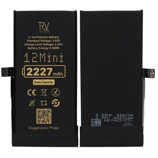 RV Battery iPhone 12 Mini 2227mAh Diagnostic Pass Original