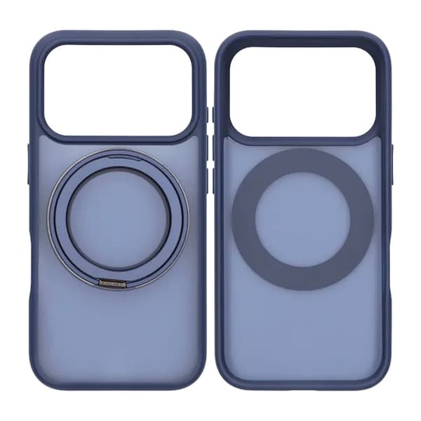 Mobile Case Rotating Magnet Stand for iPhone 17 Pro - Blue
