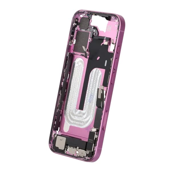 Middle frame with small parts for iPhone 16 - Purple OEM