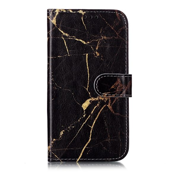 Pattern Printing Wallet Cover for iPhone 11 & XR - Black