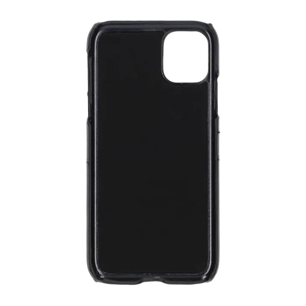 iPhone 11 PU Leather Kickstand Card Pocket Case Black