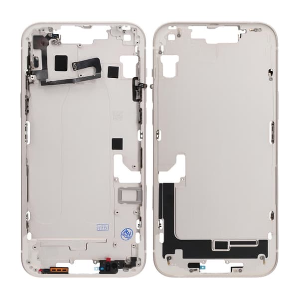 iPhone 14 Plus Middle Frame with Small Parts OEM - White