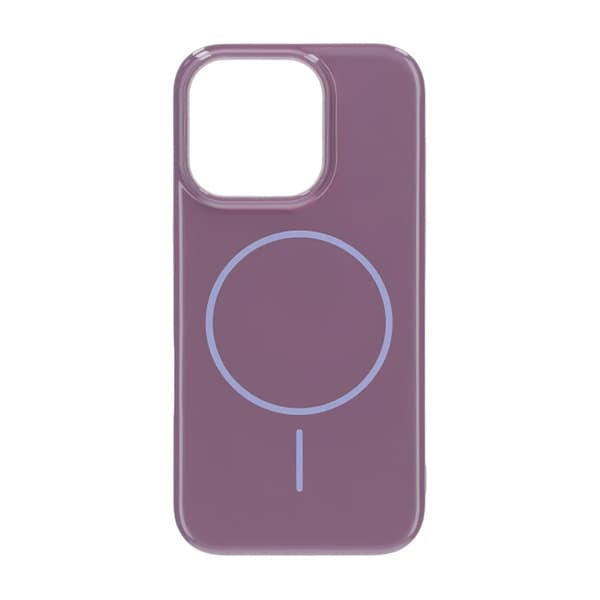 Glossy design Magnetic Case For iPhone 16 Pro Purplek