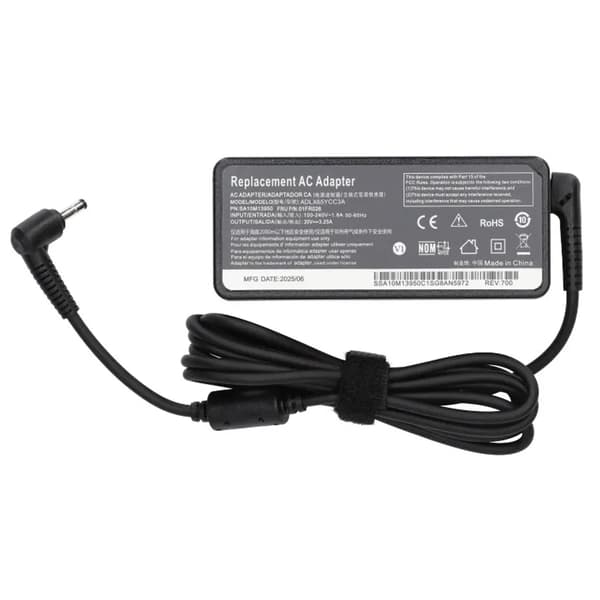 Nätadapter Laddare för Lenovo 65W 20V 4,0×1,7 mm