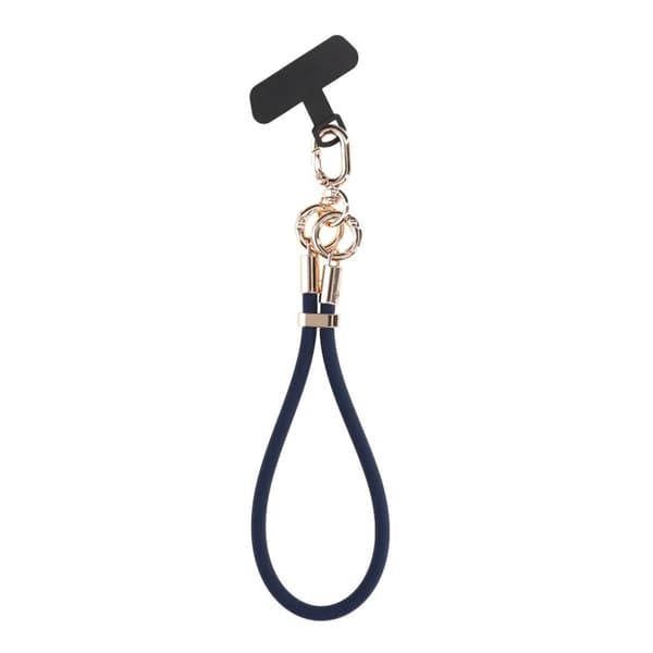Silicone Short Phone Wrist Lanyard for Phone Case Dark Blue