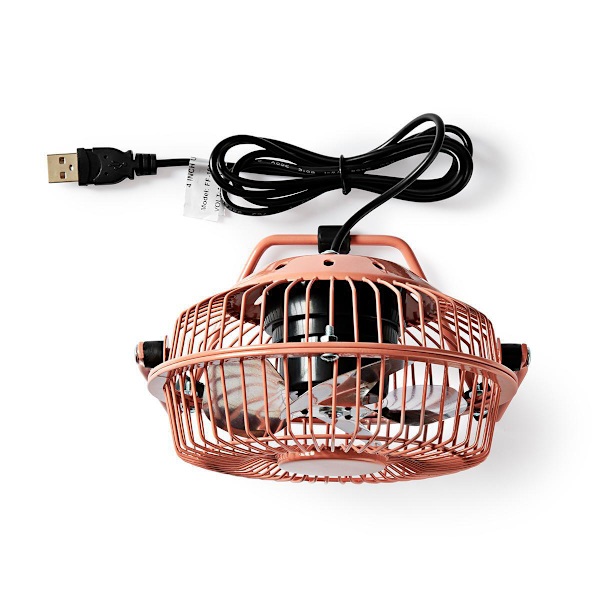 Nedis Minifläkt USB-driven 10 cm - Rosa