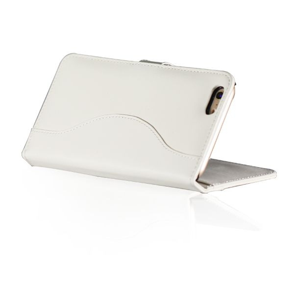 iPhone 6 Plus/6s Plus Läder Plånboksfodral - Vit
