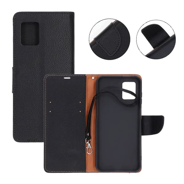 Wallet case with stand for Samsung Xcover 7 Pro - Black